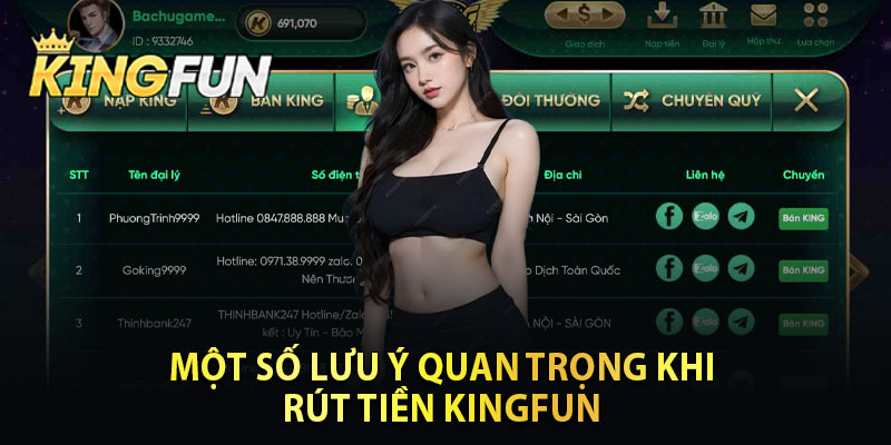 Một Số Lưu Ý Khi Quan Trọng Khi Rút Tiền Kingfun